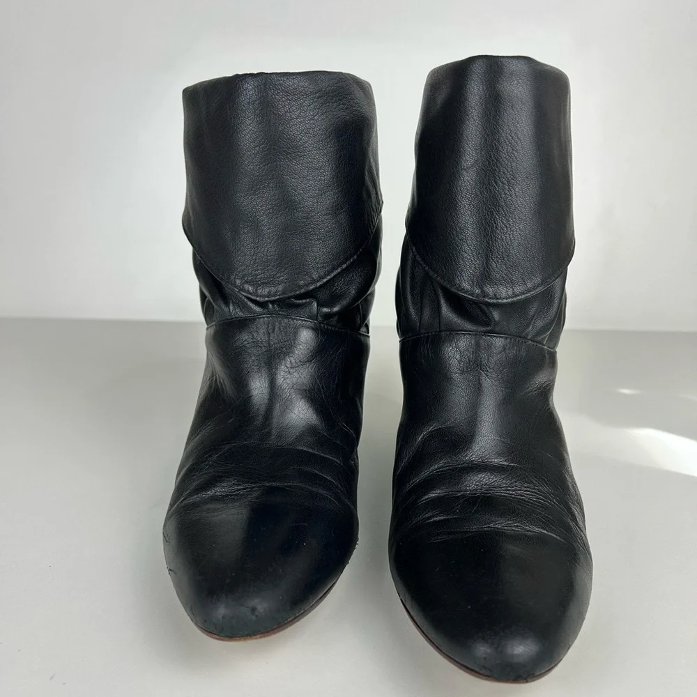 VINTAGE FRYE ANKLE BOOTS BLACK SIZE 7 - Picture 5 of 13